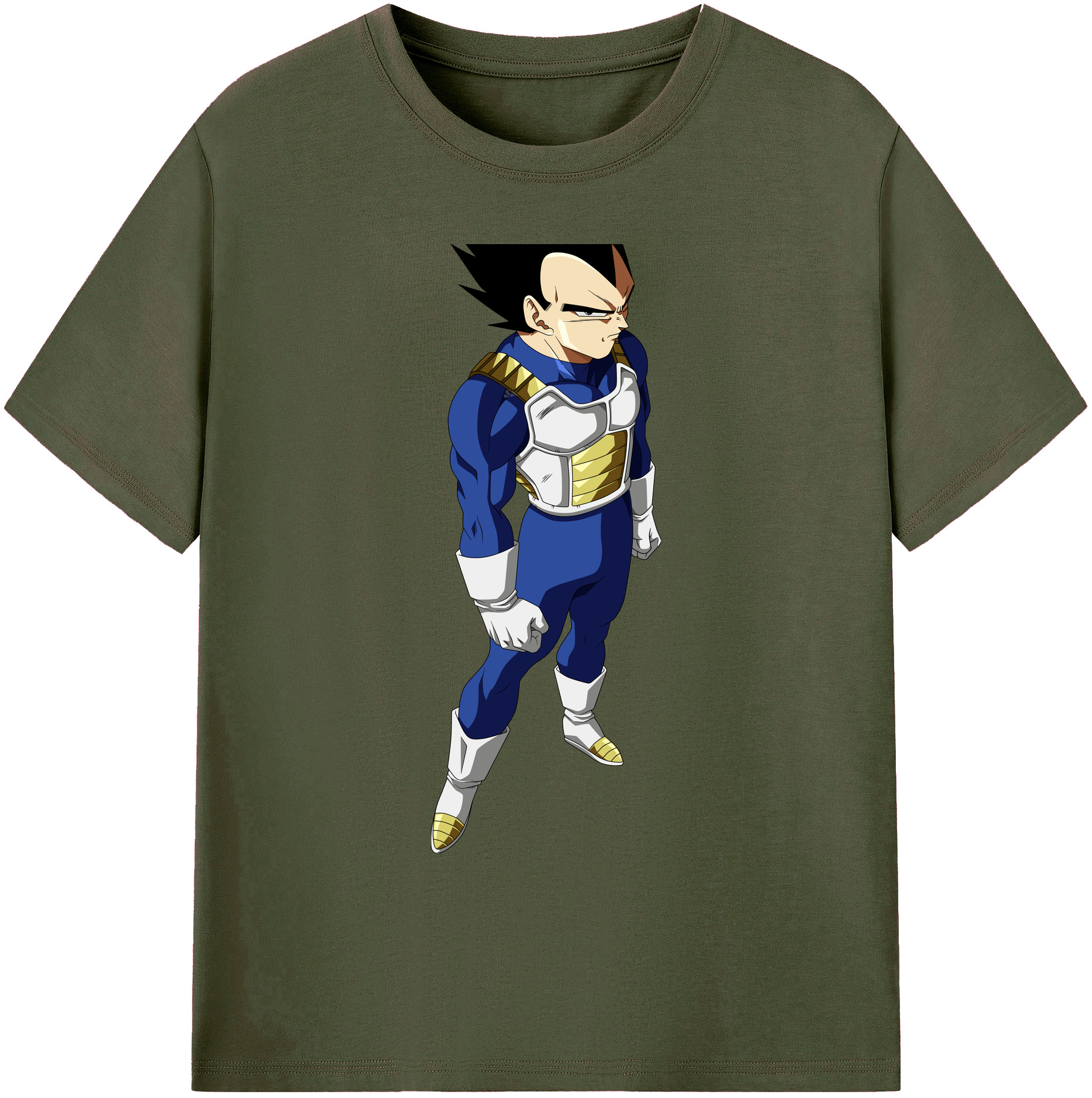 （画像用） ドラゴンボール ベジータ四世（Bejīta Yonsei）DRAGON BALL Vegeta IV 綿100％ メンズ半袖Tシャツ｜肌触りやわらか＆通気性
